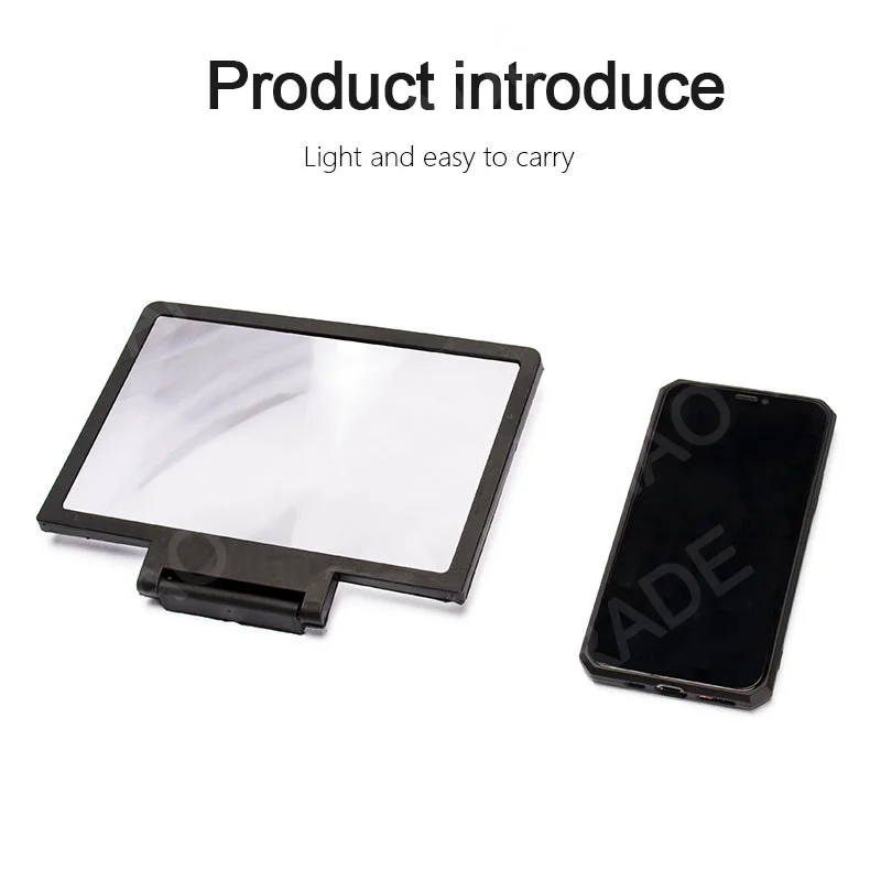 NEW 3D Screen Amplifier Mobile Phone HD Screen Video Glass Stand Magnifier For Phone Enlarged Screen Phone Stand Bracket thumbnail 2