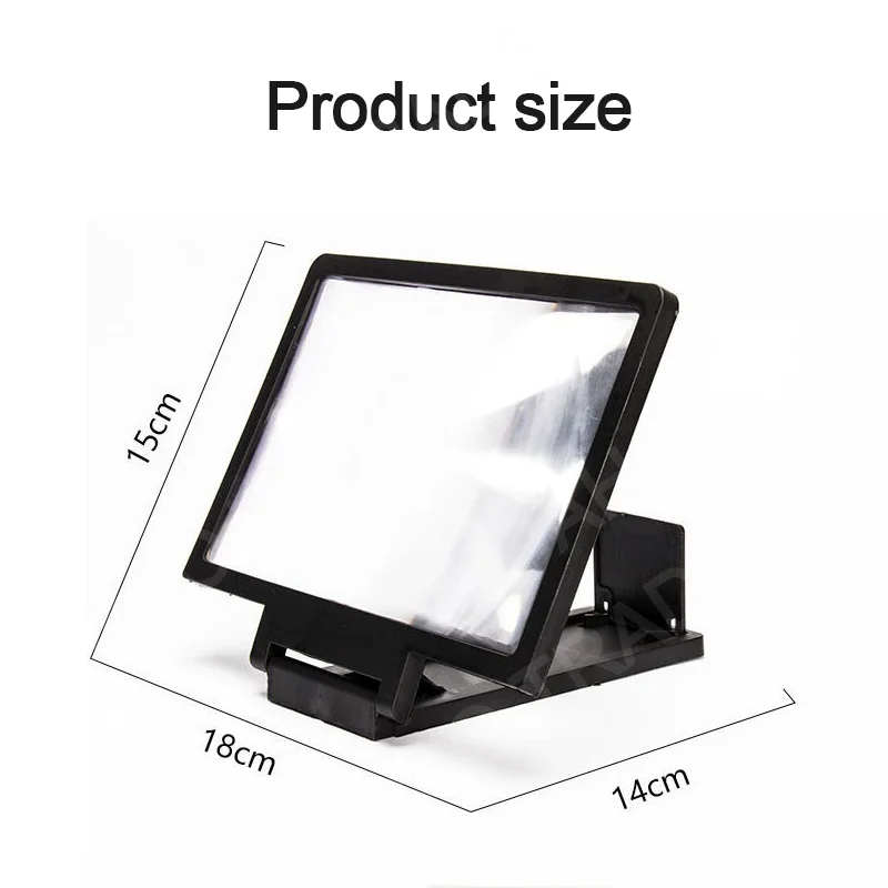 NEW 3D Screen Amplifier Mobile Phone HD Screen Video Glass Stand Magnifier For Phone Enlarged Screen Phone Stand Bracket thumbnail 4