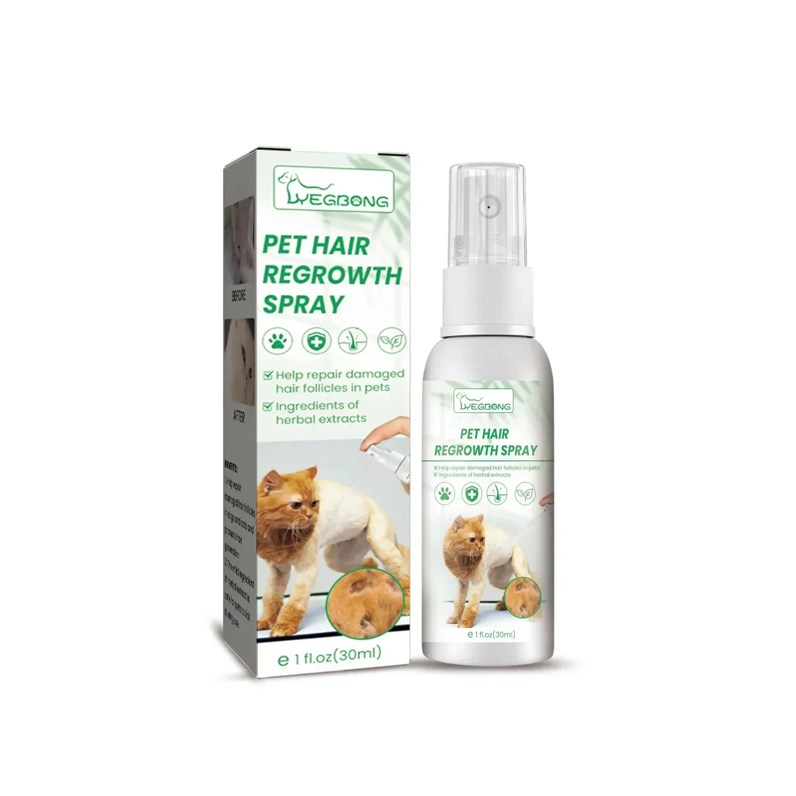 Dog Hair Loss Treatments Supplements for Dogs Cats Non-Toxic Safe Ingredient Use on Body Promotes Hair Growth thumbnail 5