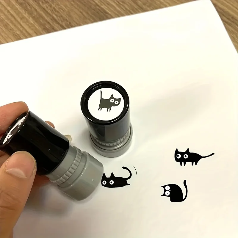 4pcs Hot Style funny cartoon cat pattern stamps