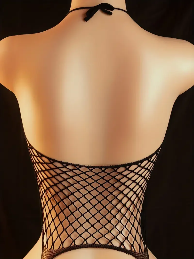 Transparent Fishnet Net Bodystockings Porn Bodysuit Sexy Women's Underwear Bodystocking Crotchless Sex Lingerie Erotic Costumes thumbnail 6