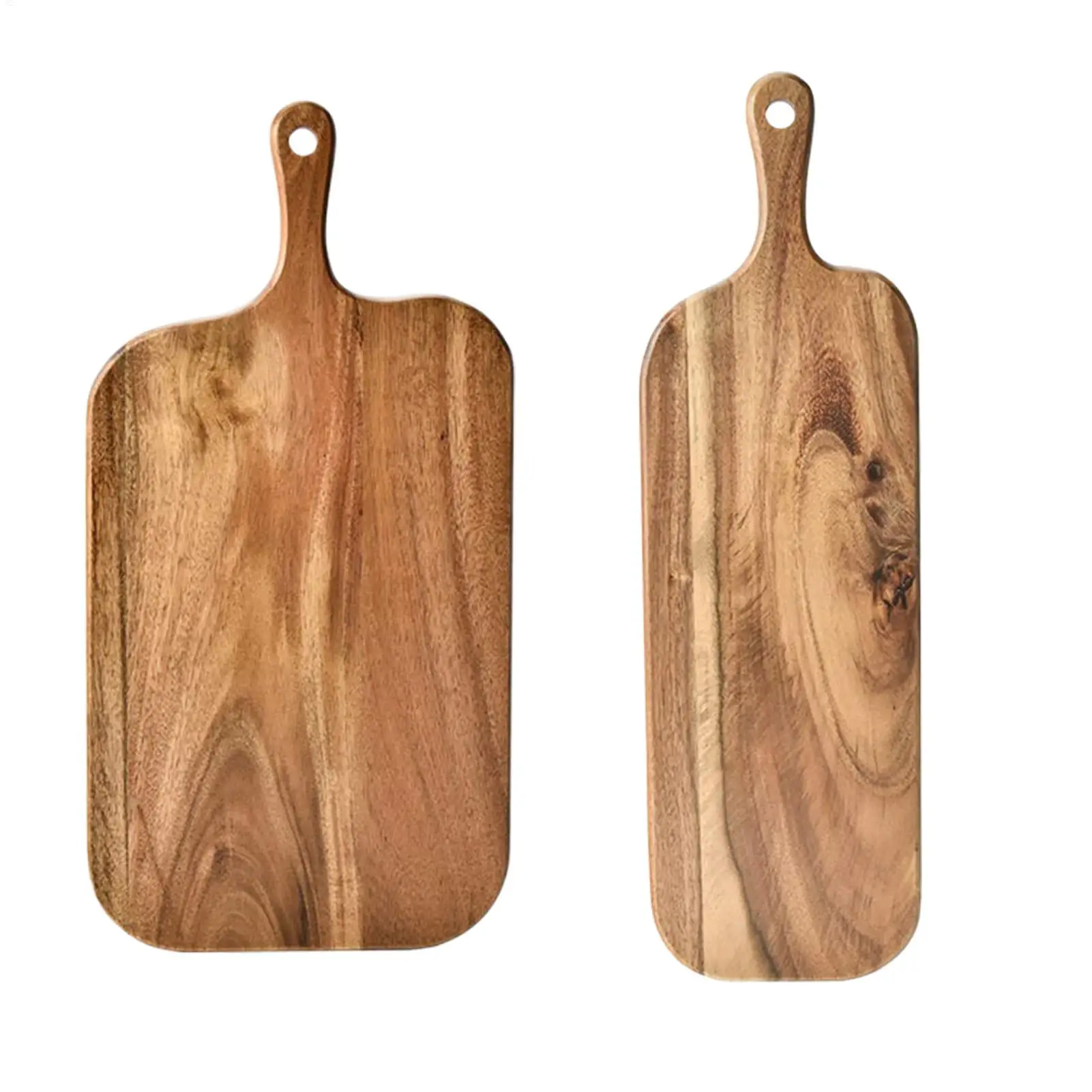 Wooden Cutting Boards for Kitchen Wooden Charcuterie Board with Handle Double-Sided Serving Plates for Kitchen Cheese Commercial thumbnail 6