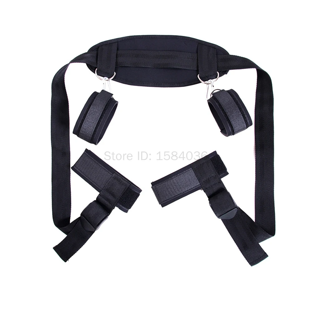 Erotic Open Leg Straps BDSM Bondage Gear Love Position Asist Neckcollars Handcuffs Sex Toys For Couples Women Men Adult Games thumbnail 4