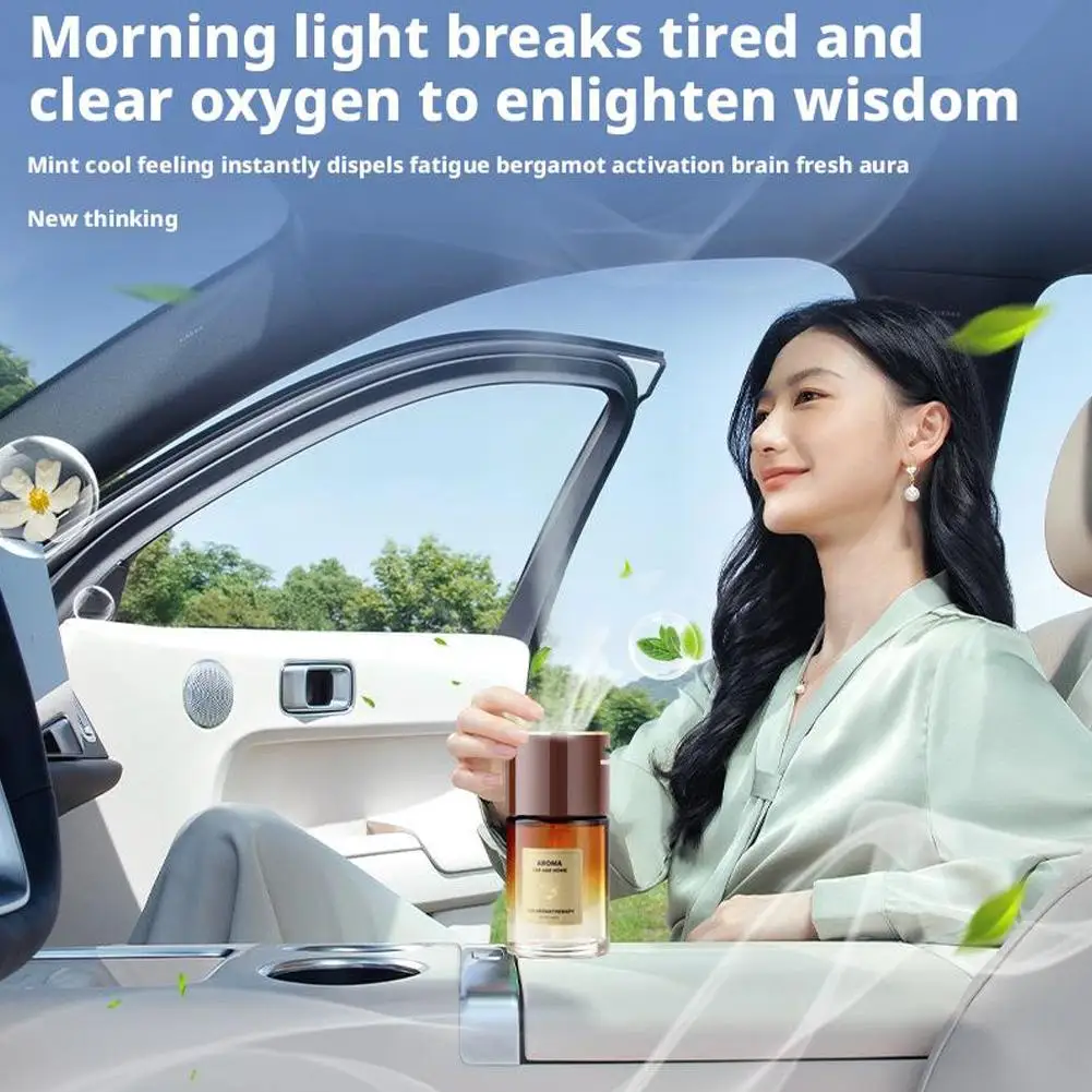 Car Air Freshener 4.06 FL OZ/120ML AEOMA For Car And Home Car Aeomatherapy Natural Plant Extracts Orange Tea Agarwood Scent thumbnail 6