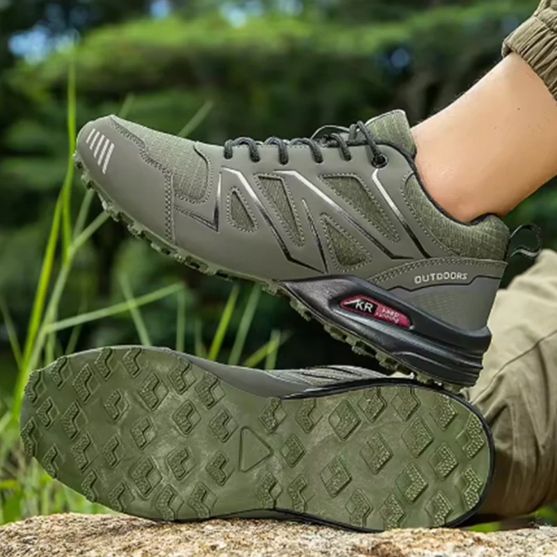 Waterproof Hiking Shoes Men‘s Outdoor Trekking Sneakers Mountain Climbing Camping Trainers Hunting Tactical Boots Bike Shoe Male thumbnail 4
