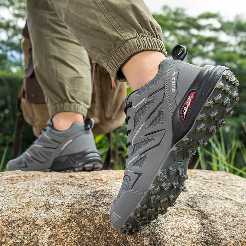 Waterproof Hiking Shoes Men‘s Outdoor Trekking Sneakers Mountain Climbing Camping Trainers Hunting Tactical Boots Bike Shoe Male thumbnail 3