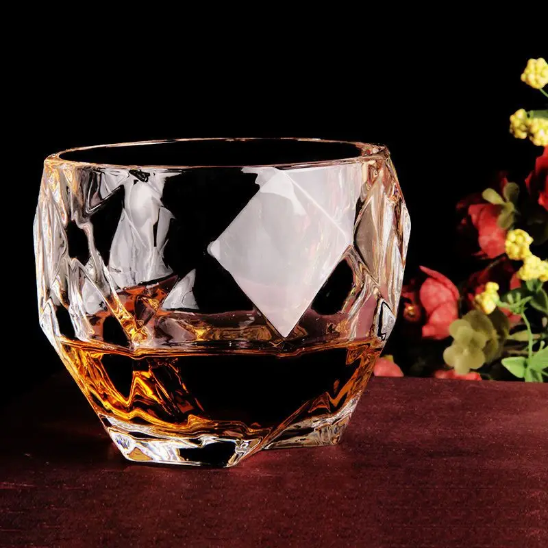 Crystal Whiskey Glass Cup For the Home Bar Beer Water and Party Hotel Wedding Glasses Gift Drinkware