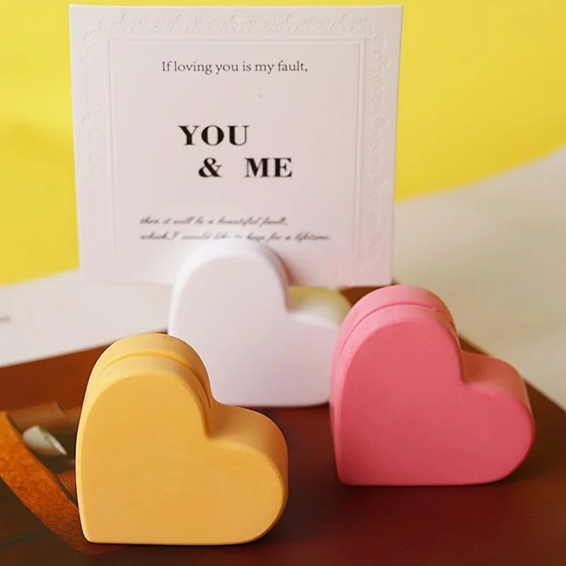 Heart Card Holder Silicone Mold DIY Concrete Cement Business Making Plaster Resin Casting Mould Home Handicraft Desktop Decor thumbnail 5
