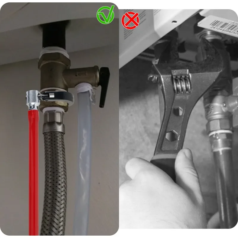 1PC Professional Carbon Steel Faucet Wrench Plumber Tool with 5 Sockets and 1 Chuck Tap Back Nut for Sink Basin Installation thumbnail 4