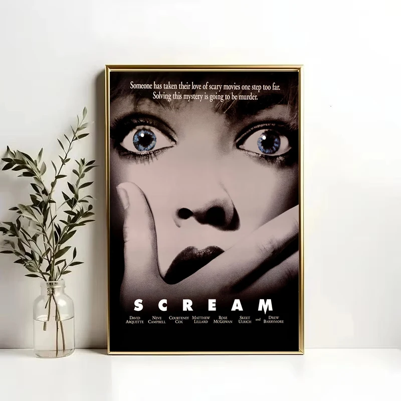 Classic Horror Thriller Movie S-ScreaM Poster Canvas Painting  Print Home Living Room Bedroom Entrance Bar Home Decor thumbnail 2