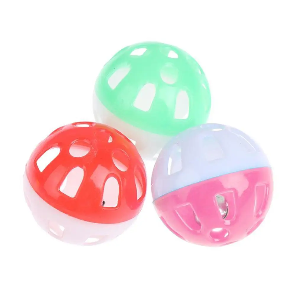 Pet Parrot Toy Colorful Hollow Rolling Bell Ball 10pcs Small Pet Cat Cockatiel Parrot Chew Cage Fun Toys Pet Bird Supplies 3/5pc thumbnail 5