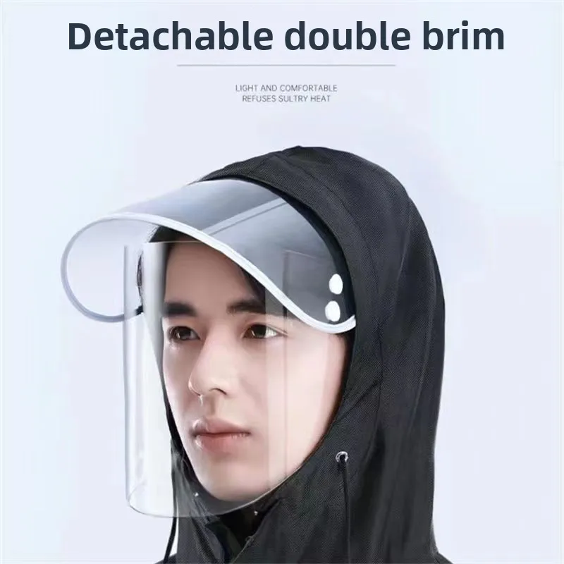 Full-Length Electric Motorcycle Raincoat Adult Single-Person Women's Style Riding Rainwear Thick Oxford Cloth PVC Lining thumbnail 3