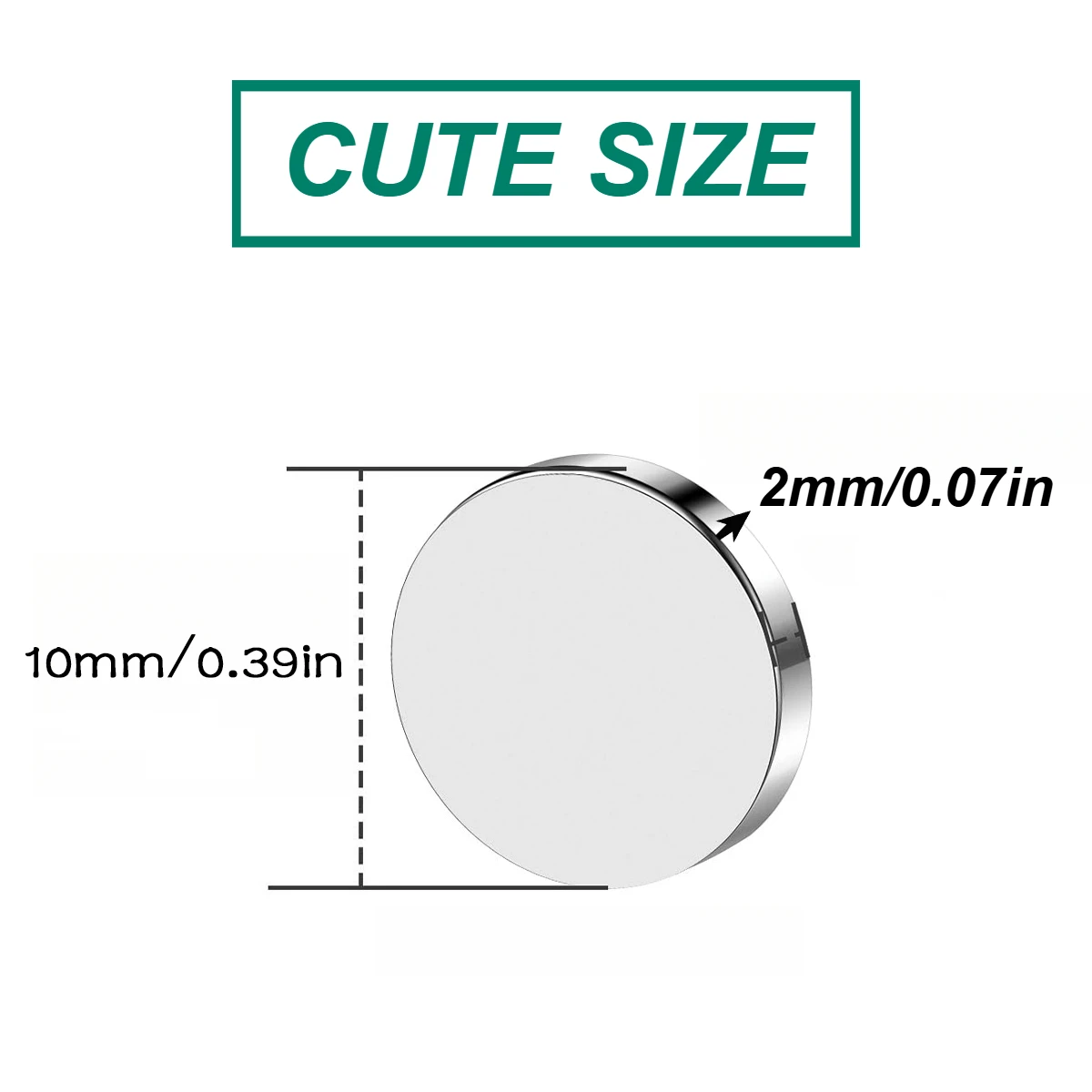 10x2mm office circular magnet suitable for Halloween DIY, bathroom accessories photo walls, classrooms,warehouse tools, curtains thumbnail 2