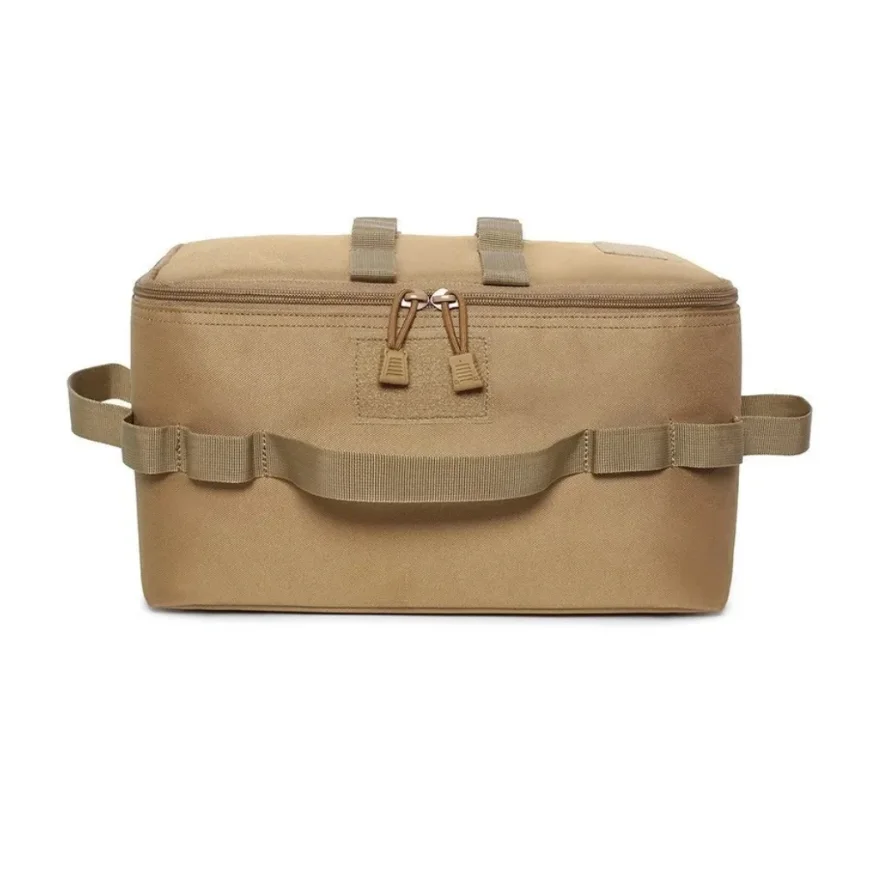 Heavy Duty Outdoor Camping Storage Bag with Large Capacity for Gas Stove Canister Pot and Cookware Utensils Organizer