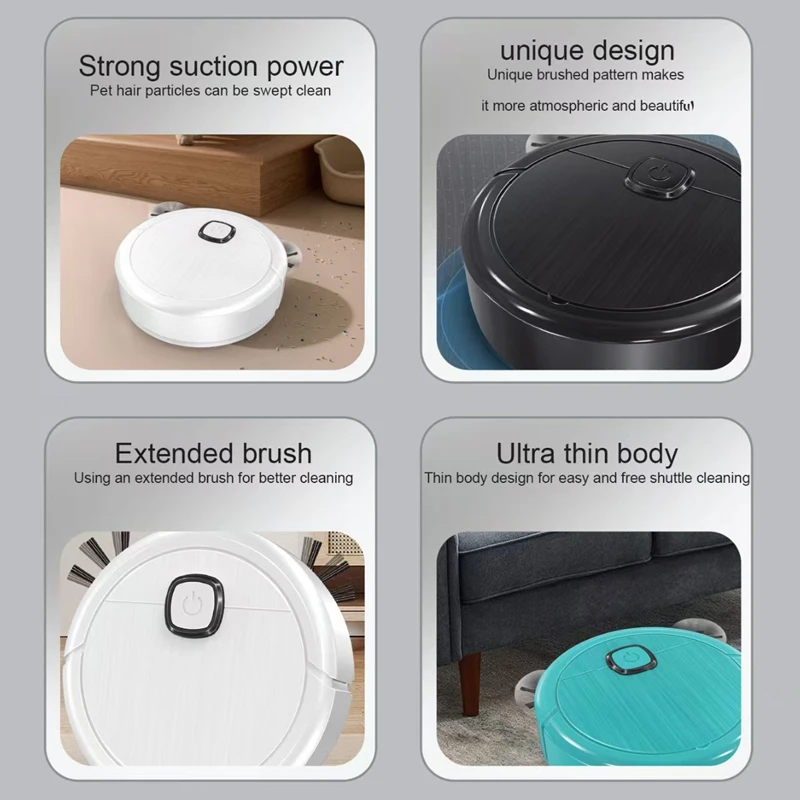 3-in-1 Automatic Sweeping Robot Vacuum Mop Household Lazy Intelligent Auto Boost  Cleaner Thin Design Sweeping Machine 2026 thumbnail 4