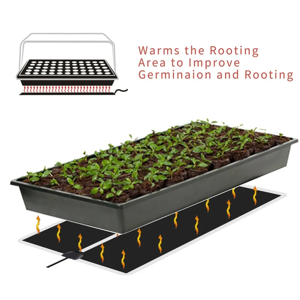 5~28W Seedling Heat Mat Anti-cold 220V~240V Germination Propagation Warm Pad Plant Flower Vegetable with Temperature Controller