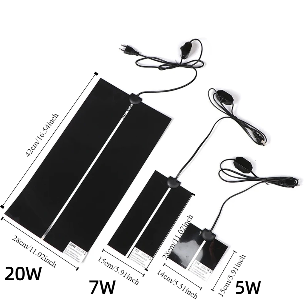 5~28W Seedling Heat Mat Anti-cold 220V~240V Germination Propagation Warm Pad Plant Flower Vegetable with Temperature Controller thumbnail 5