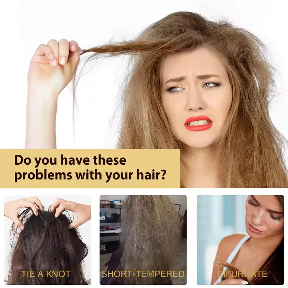 250g Magical Hair Mask Collagen Keratin 5 Seconds Repair Damaged Frizzy Hair Smooth Deep Moisturize Nourishing Hair Care Product thumbnail 4