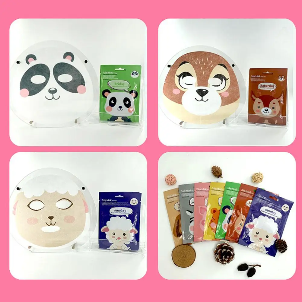 Cartoon Facial Mask Moisturizing Hydrating Mask Deep Moisturizing Tender Skin Mask Dog Panda Pig Animal Mask Skin Care Makeup thumbnail 5