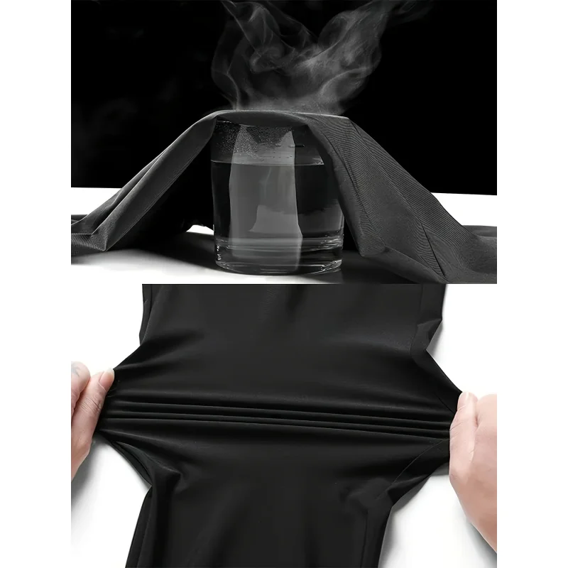 2Pcs Unisex Quick-drying Sweatpants Moisture-wicking Ice Fiber Elastic Waistband Breathable Straight Running Casual Baggy Pants thumbnail 5