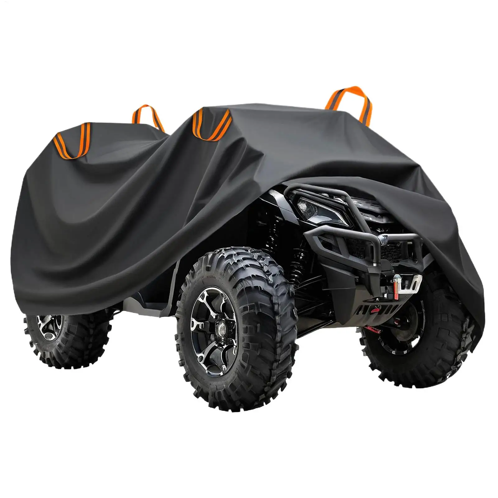 Outdoor ATV Cover Waterproof Protective Cover UV-resistant Dustproof Outdoor Black Beach Bike Scooter Kart Motorcycle Cover thumbnail 3