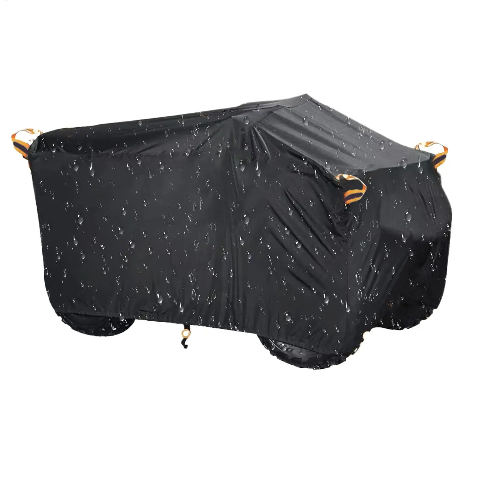 Outdoor ATV Cover Waterproof Protective Cover UV-resistant Dustproof Outdoor Black Beach Bike Scooter Kart Motorcycle Cover thumbnail 4