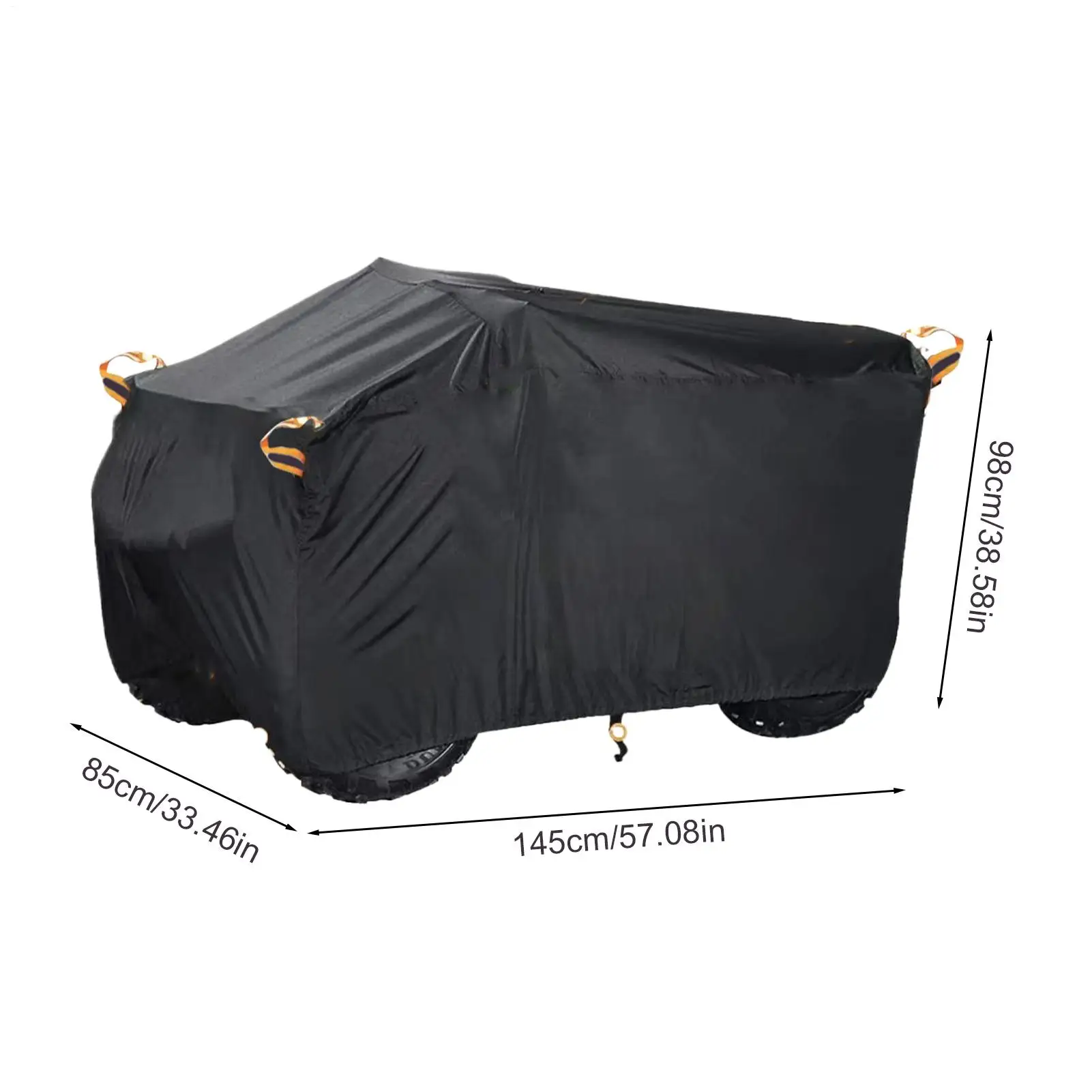 Outdoor ATV Cover Waterproof Protective Cover UV-resistant Dustproof Outdoor Black Beach Bike Scooter Kart Motorcycle Cover thumbnail 6