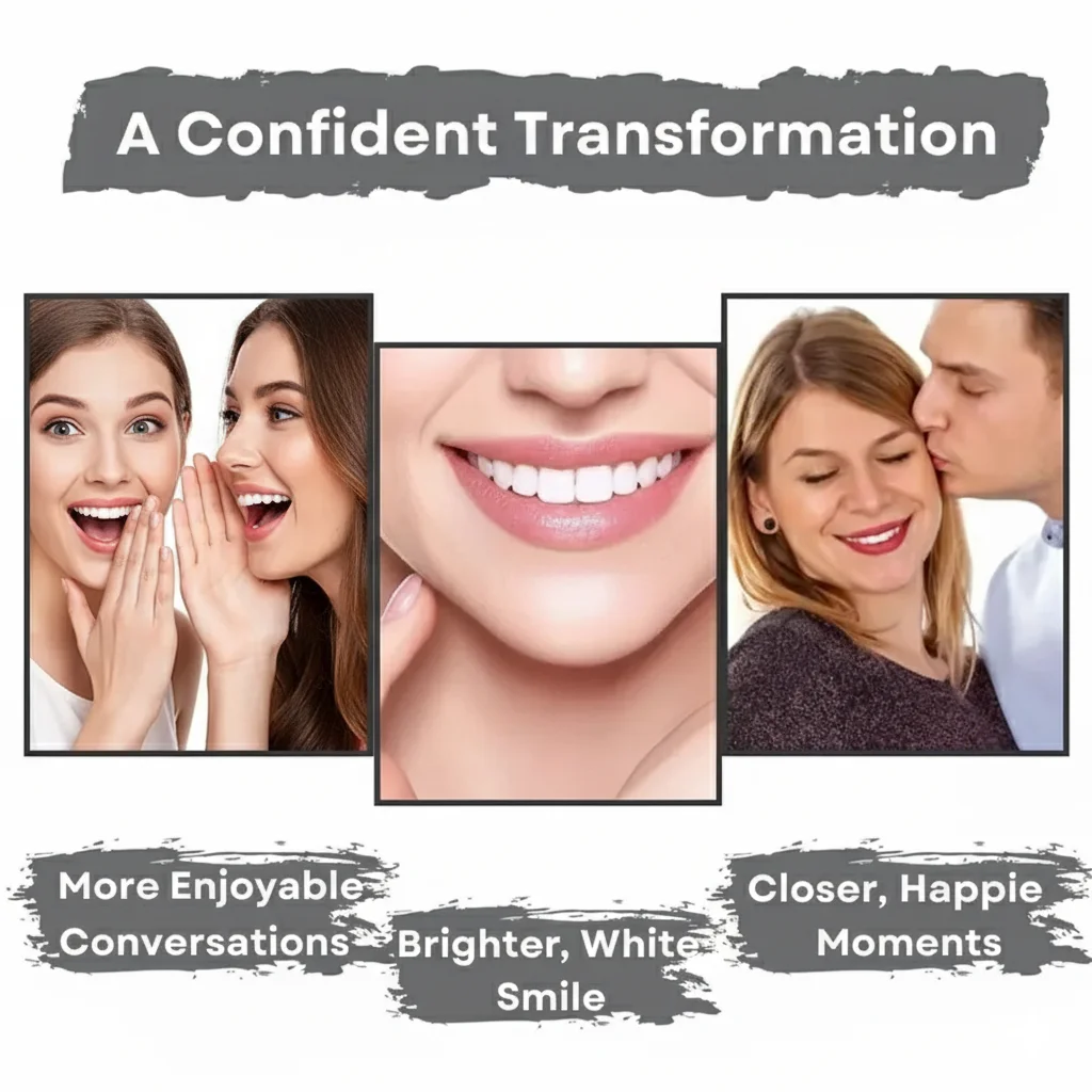 Purple Teeth Whitening Powder - Charcoal Deep Clean & Stain Removal, Fresh Breath, Winter Oral Care for a Brighter Smile thumbnail 6