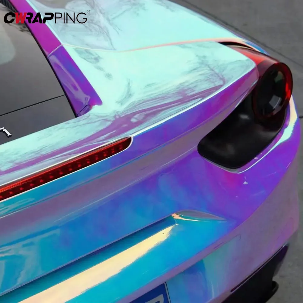 Rainbow Electroplating Film Waterproof Motorcycle Stickers for Car Tuning Auto Accessories Motorcycles Automotive Vinyl Wrap thumbnail 6