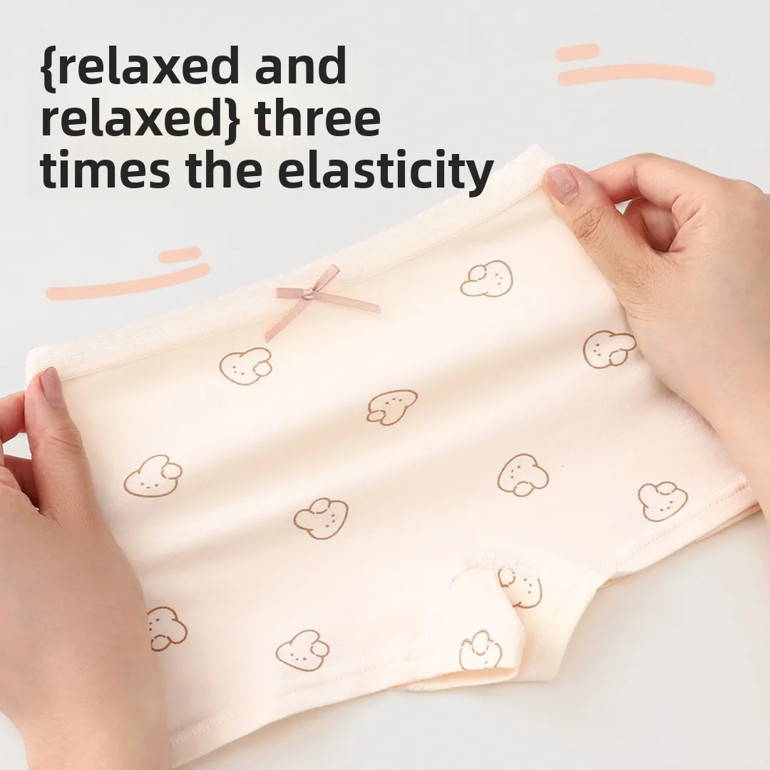 4-Pack Girls Cotton Boxer Underwear Soft Comfortable Breathable Non-Riding Design for Baby Toddler Kids Big Girls thumbnail 4