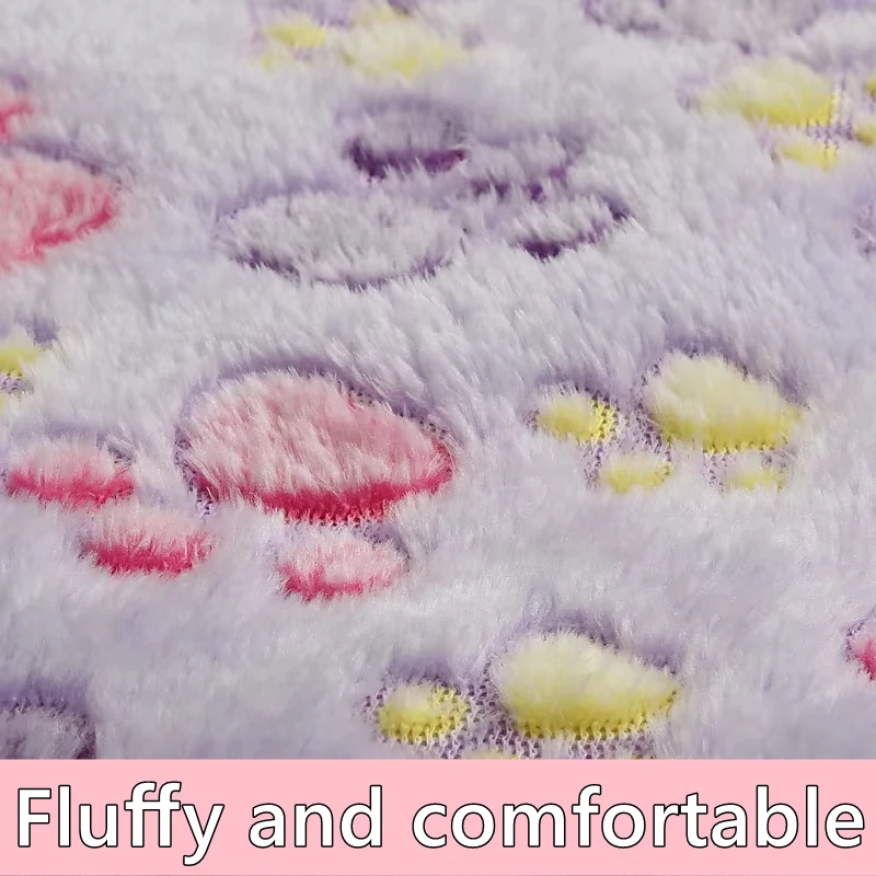 Winter Warm Flannel Pet Blanket Soft Fluffy Dog Cover Blanket Printed Cat Nest Pad Coral Fleece Bed Sheet Thicken Sofa Carpet thumbnail 5