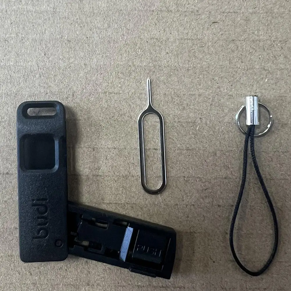 BUDI Anti-Lost Sim Card Eject Pin Needle Storage Box Universal Mobile Phone Steel Ejector Pin SIM TF Card Tray Opener Keyring thumbnail 3