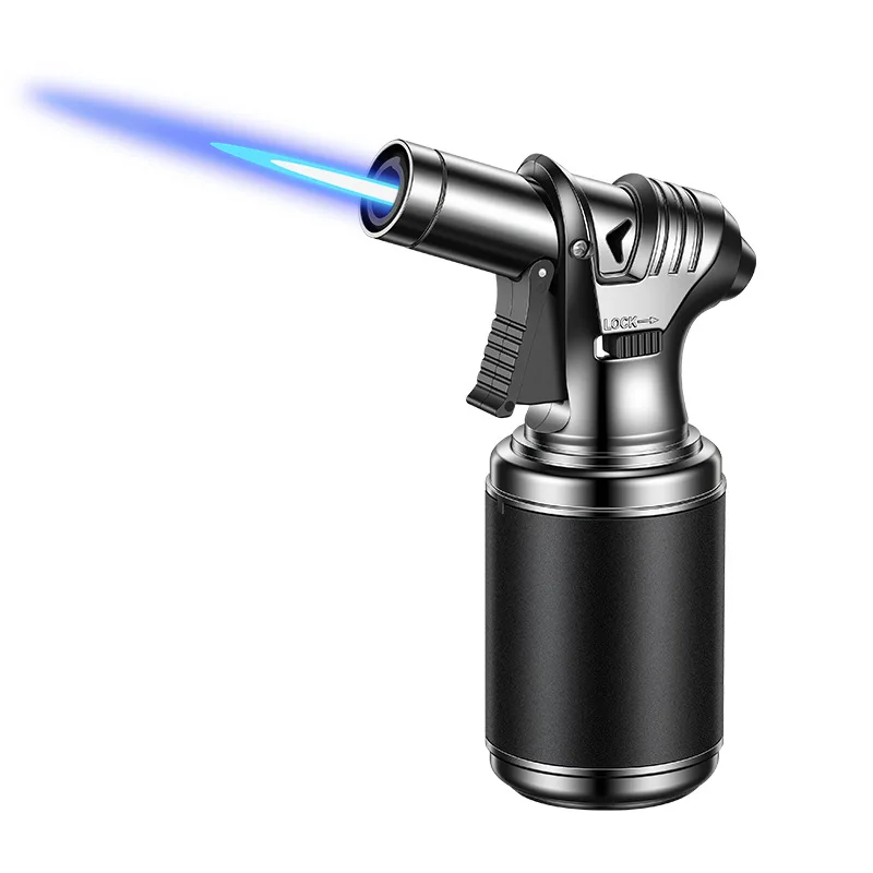 Butane Torch Gas Lighter Windproof Metal Inflatale Smoking Accessories and Outdoor Cigar Ignition Tool High Flame Flamethrower thumbnail 6