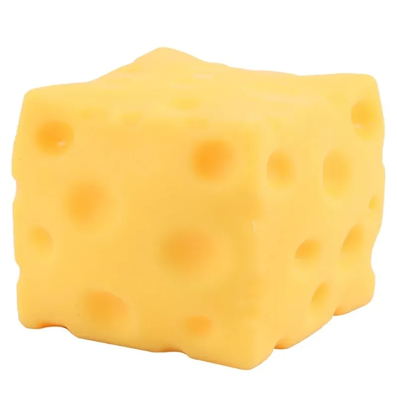 Squishy Square Cheese Squeeze Toys Slow Rebound Push Stress Relief Sensory Toy Soft Butter Cheese Fidget Toy Christmas Present thumbnail 5