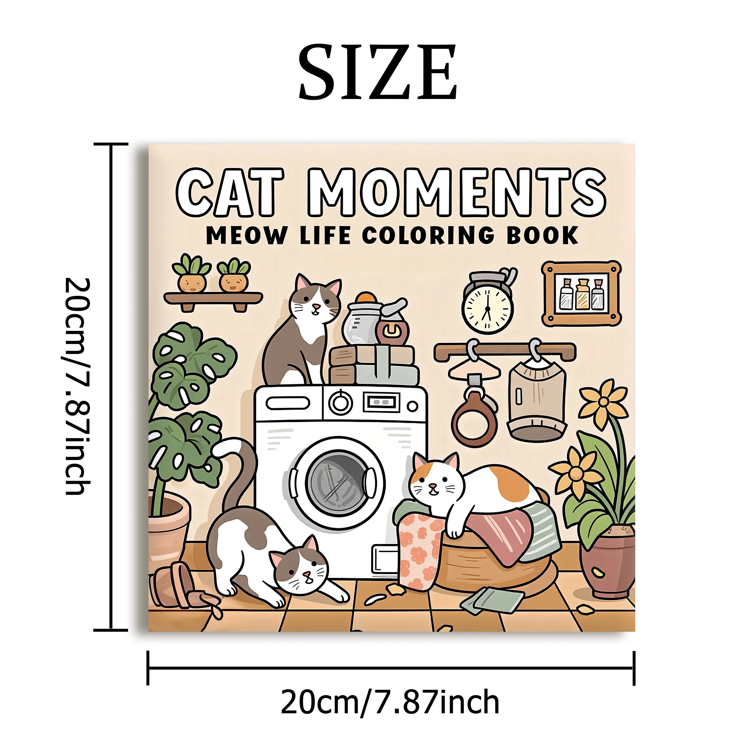Cat Moments Adult Coloring Book Unique Book for Relaxation Upgraded Paper for Comfortable Coloring Perfect Gift Friend thumbnail 2