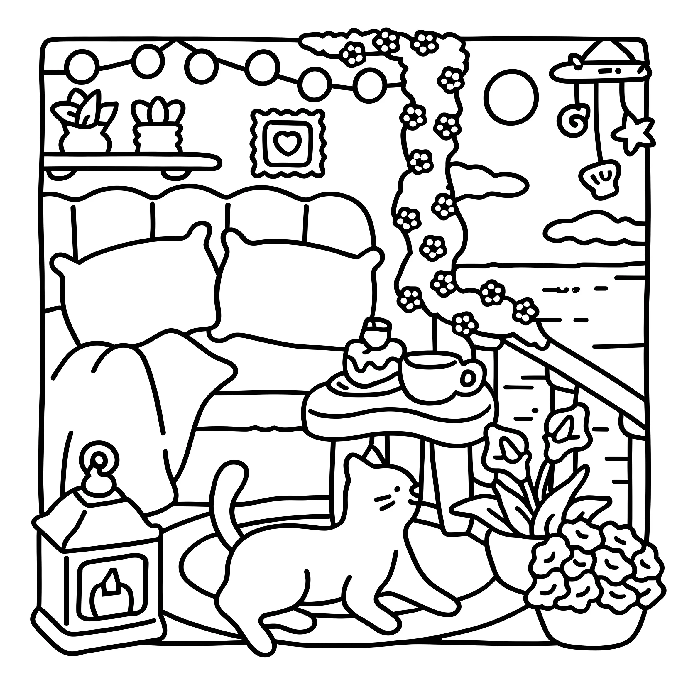 Cat Moments Adult Coloring Book Unique Book for Relaxation Upgraded Paper for Comfortable Coloring Perfect Gift Friend thumbnail 4