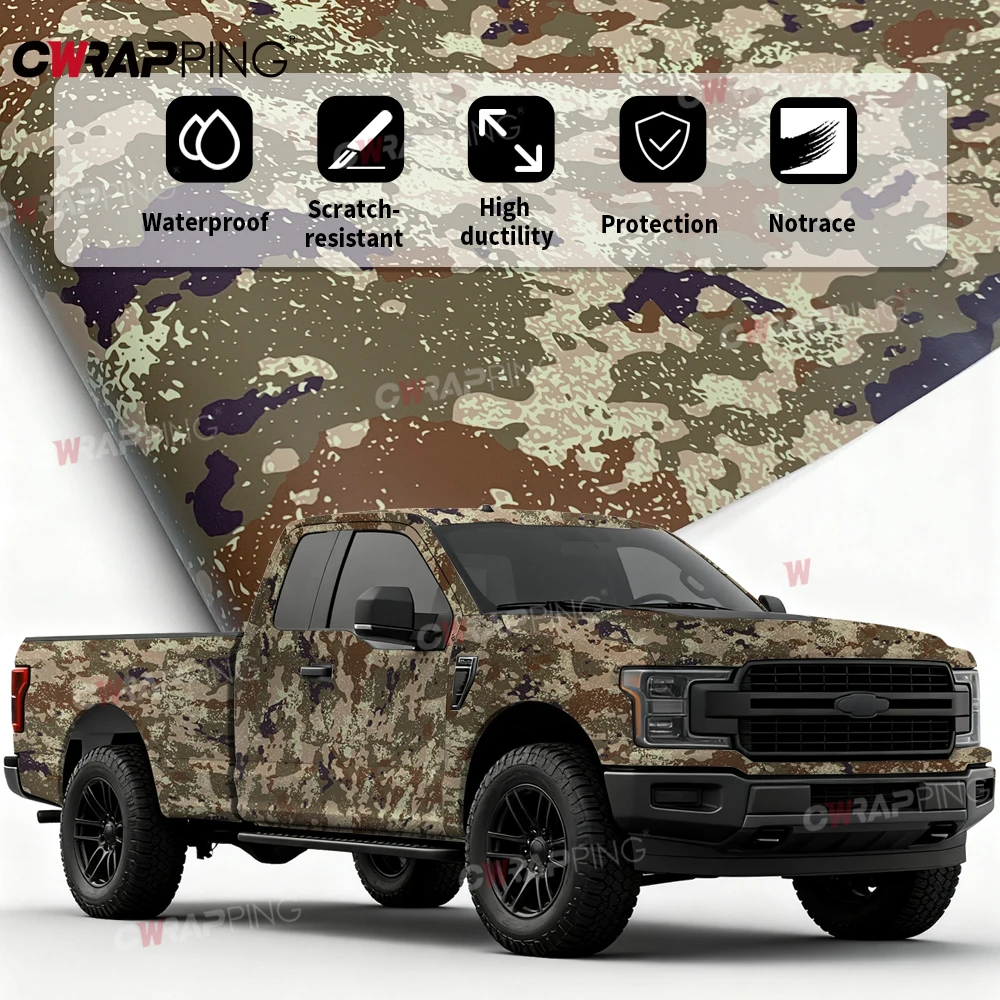 Digital Camouflage Film Waterproof Automotive Vinyl Car Wrap Wrapping Tools Vehicle Decoration Car Tuning Accessories Covering