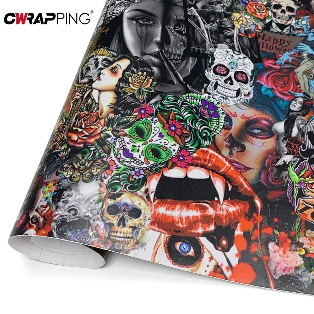 Wrap Vinyl Car Stickers Waterproof Camouflage Printed Self-adhesive Film Car Body Films Tuning Auto Accessories Motorcycles thumbnail 6