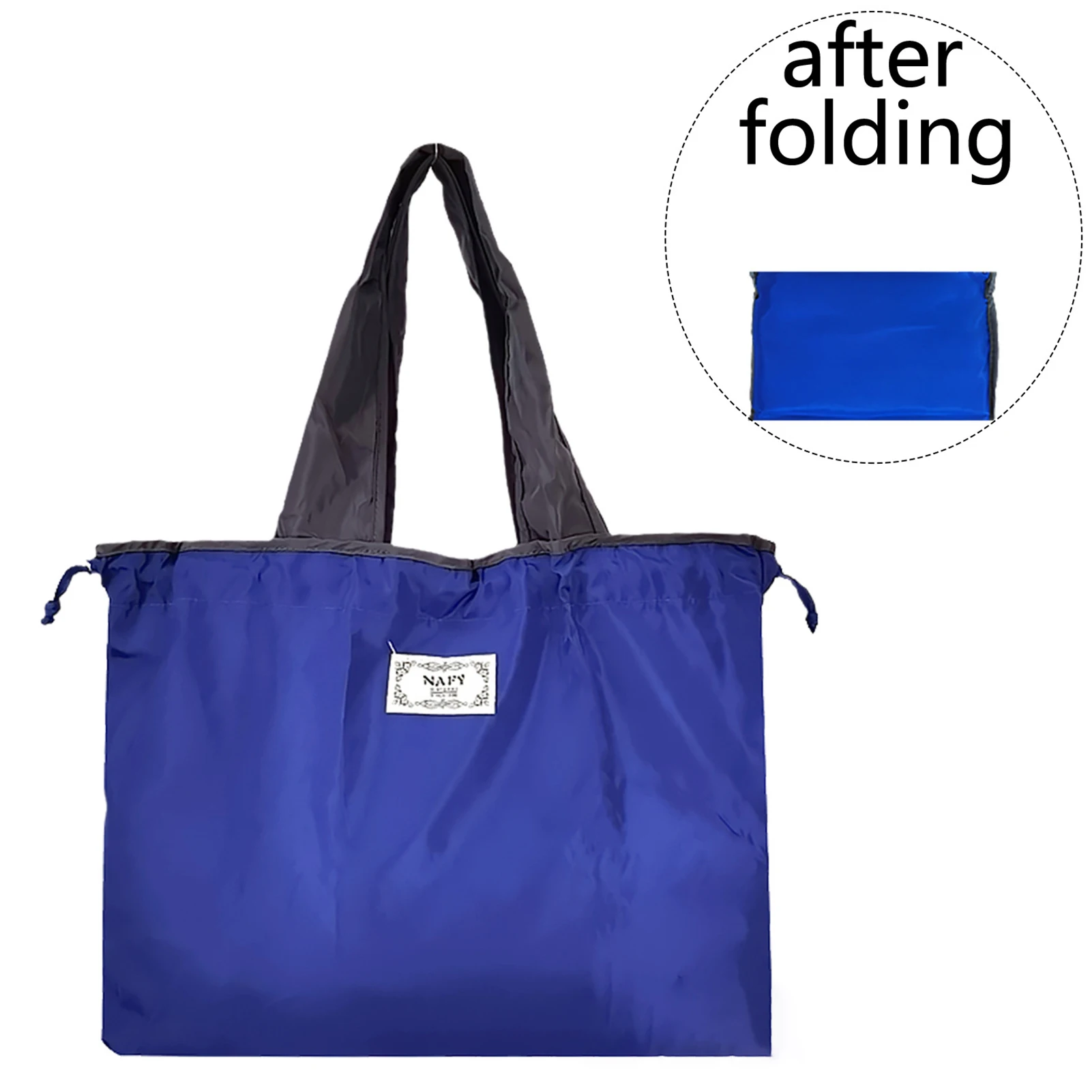 Portable Foldable Shopping Bag Simple Organizer Storage Shopper Handbag Suitable for Teen Girls Women thumbnail 2