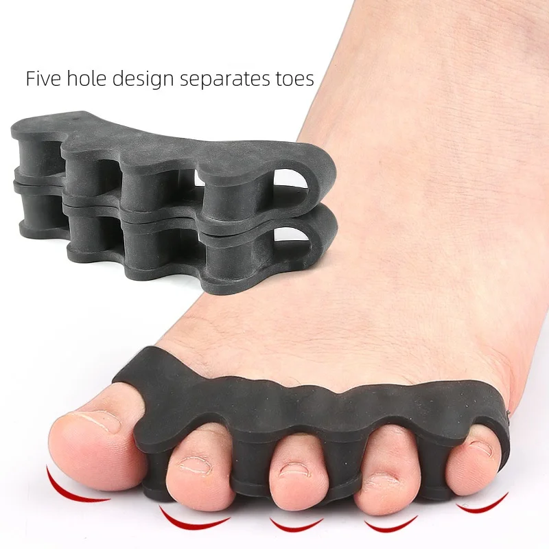 Forefoot Pad Five-hole Toe Separator For Hallux Valgus Big Toe Bone Overlap Toe Clamp Orthopedics Toe Separator Pad Adjustable thumbnail 5