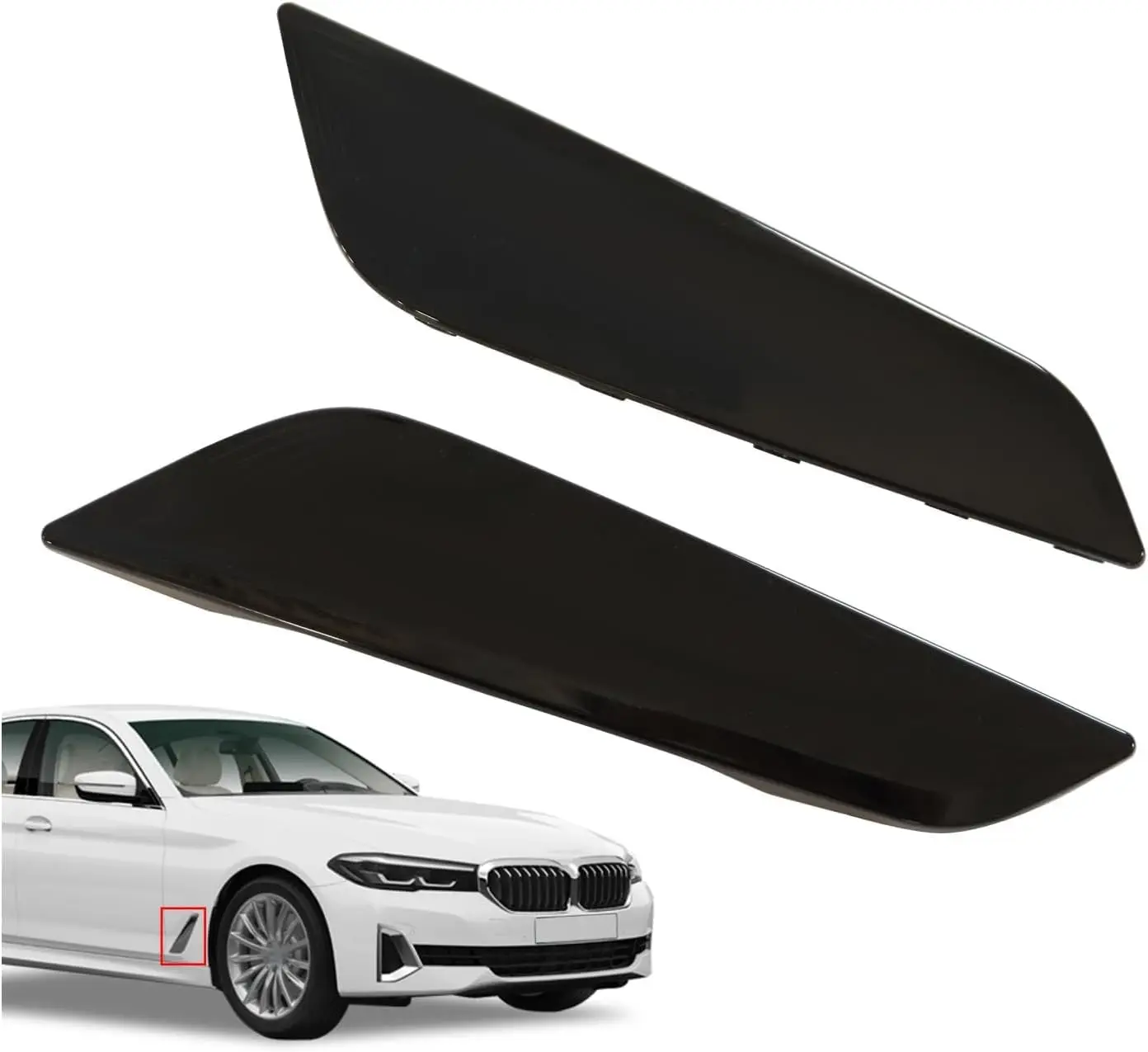 Front Fender Vent Duct Trim for BMW 5 Series G30 530e 530i 540d 540i 2017–2023 Replace 51747439013 51747439014 Side Vent Cover thumbnail 5