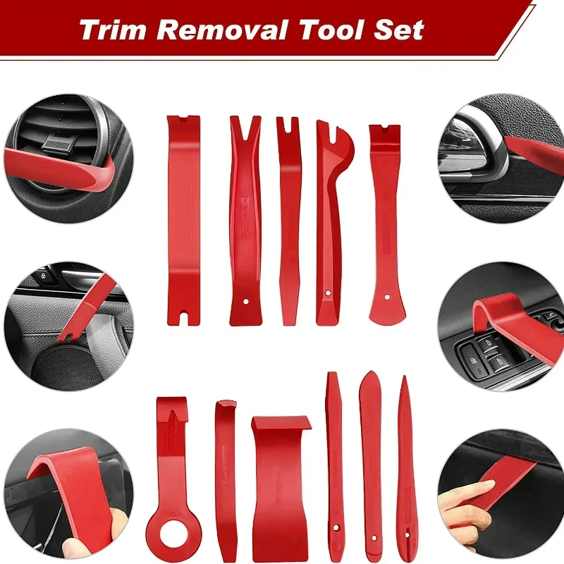 Auto Interior Disassembly Kit Car Plastic Trim Removal Tool Car Clips Puller Diy Panel Tools For Auto Trim Puller Set thumbnail 2