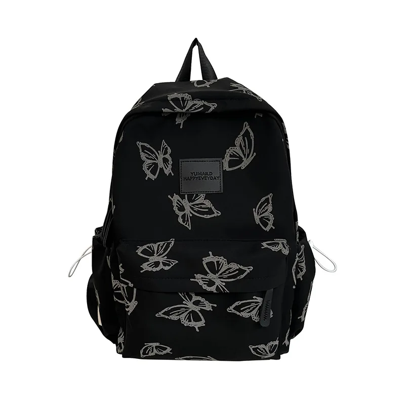 Ins Style Lightweight Dual Shoulder Backpack for Women Traveling Fashion Butterfly High School Bag Suitable for Junior High Scho thumbnail 5