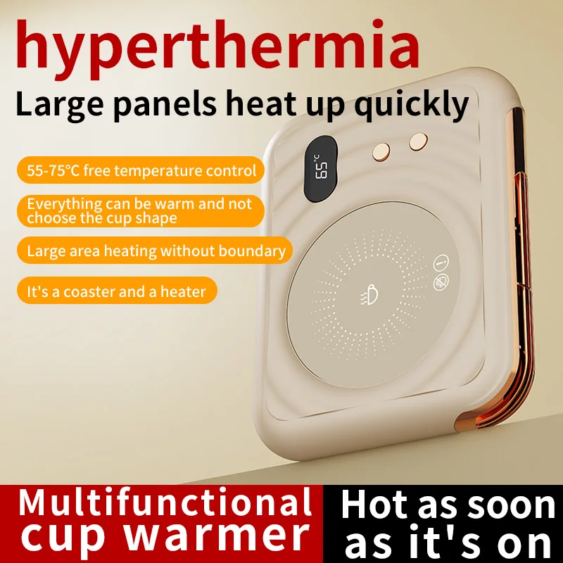 Electric Cup Warmer Thermostatic Heating Coaster 3-speed Adjustment Coffee Mug Warmer Cup Warmer For Beverage Tea Milk thumbnail 3