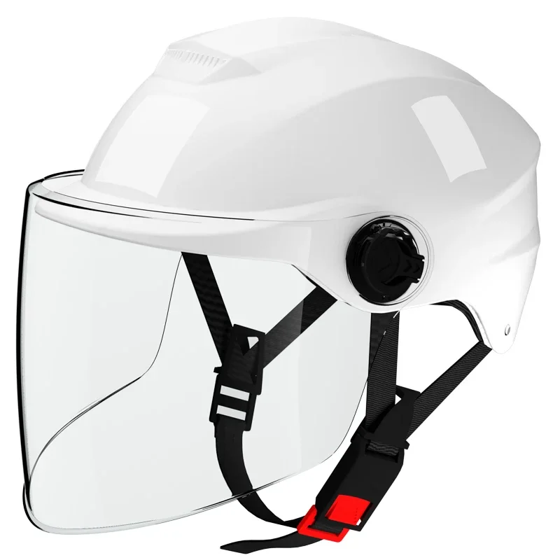 Unisex Electric Bike/Motorcycle Half-Shell Helmet with Summer Sun Protection All-Season Riding Safety Cap thumbnail 3