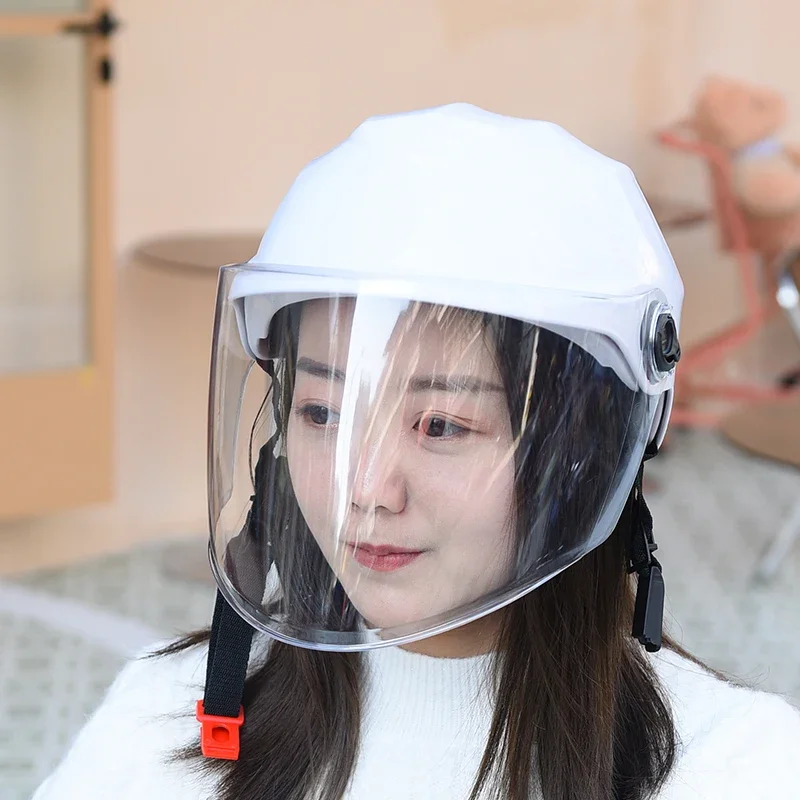 Unisex Electric Bike/Motorcycle Half-Shell Helmet with Summer Sun Protection All-Season Riding Safety Cap thumbnail 4