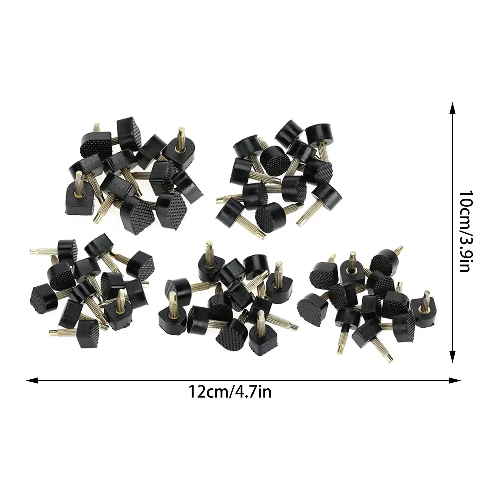 60Pcs High Heel Shoe Repair Nail 5 Different Size Shoe Repair Tips Taps Dowel Lifts Replacement Heel Stoppers Protectors thumbnail 6