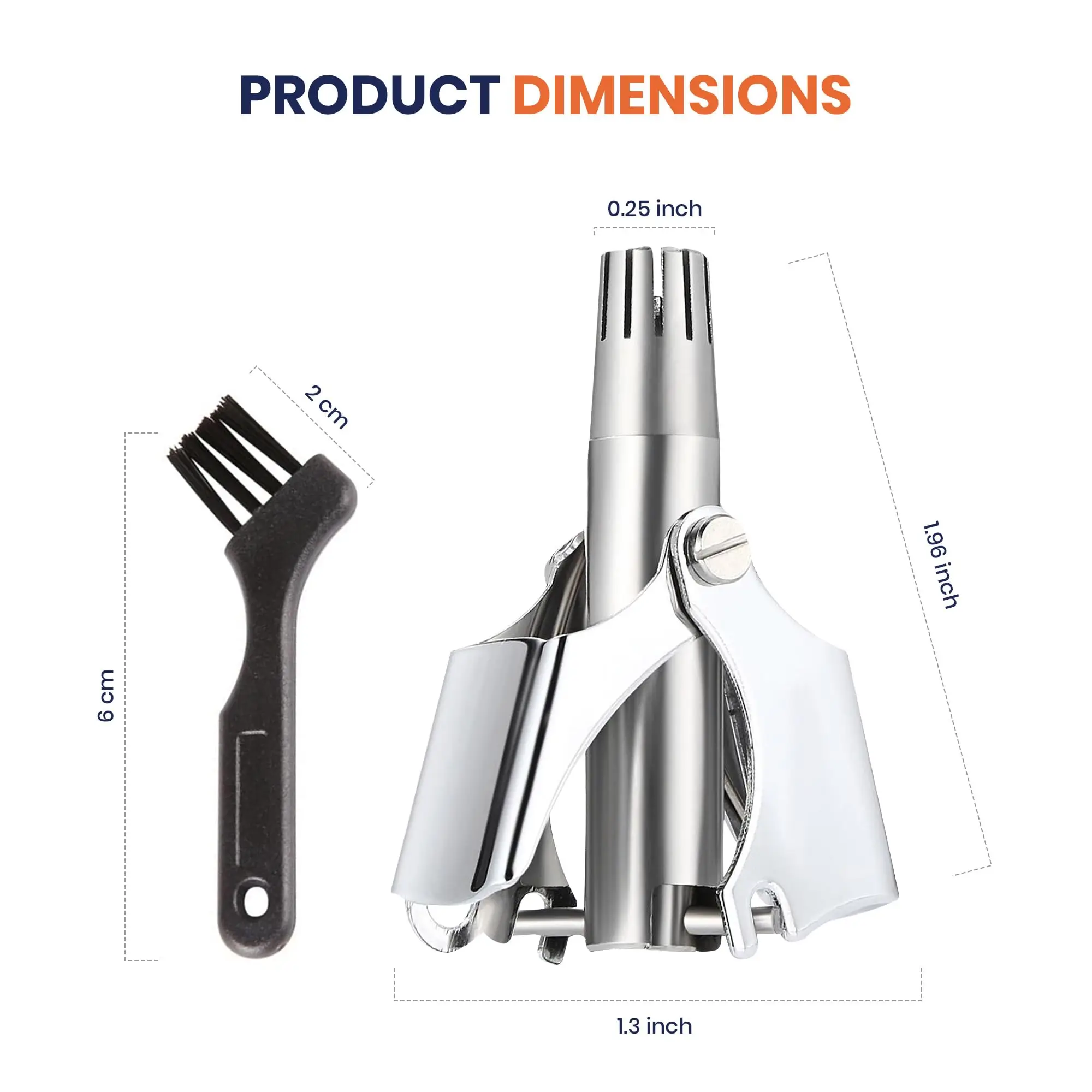 Ear and Nose Hair Trimmer Clipper Painless Hair Trimmer for Men Women Manual Trimmer with Waterproof Hand wash Easy Cleansing thumbnail 6
