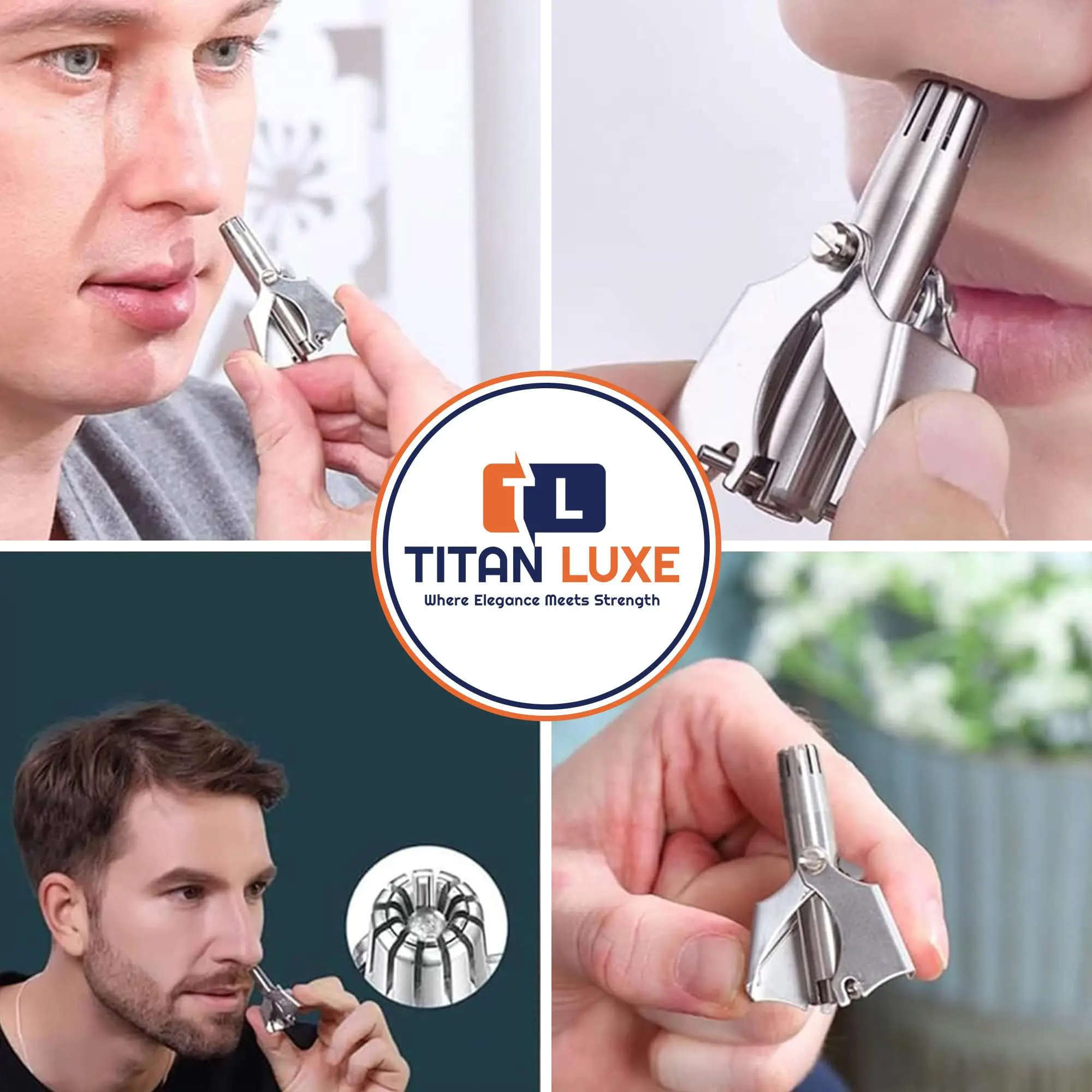 Ear and Nose Hair Trimmer Clipper Painless Hair Trimmer for Men Women Manual Trimmer with Waterproof Hand wash Easy Cleansing thumbnail 2
