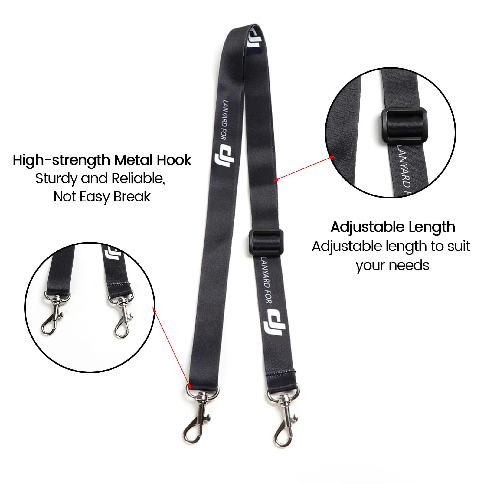 Lanyard Neck Strap for DJI RC/RC 2/for DJI Mini 5/4/3 Pro/Air 3/Mini 3/Mavic 4/3 pro Remote Controller Accessories thumbnail 2